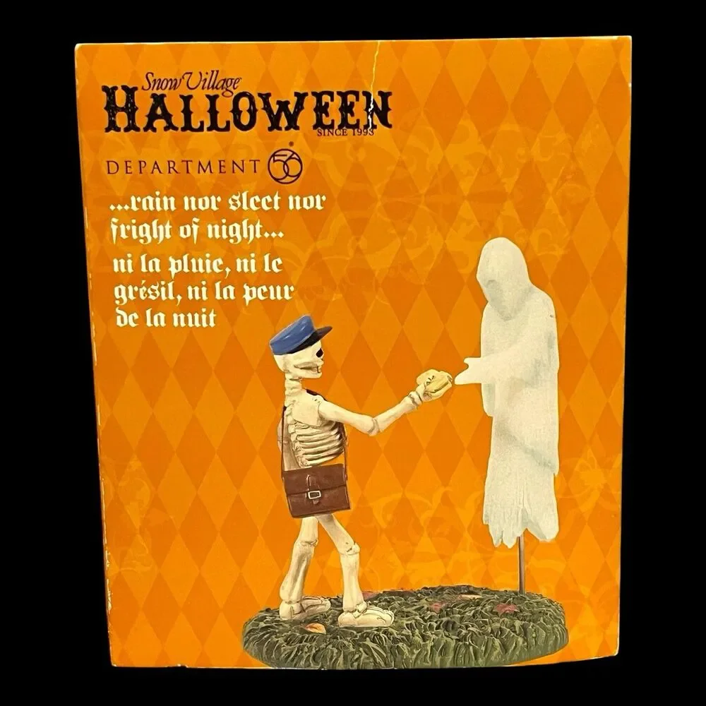 Dept 56 RAIN NOR SLEET NOR FRIGHT OF NIGHT Halloween Village 6009778 Mailman